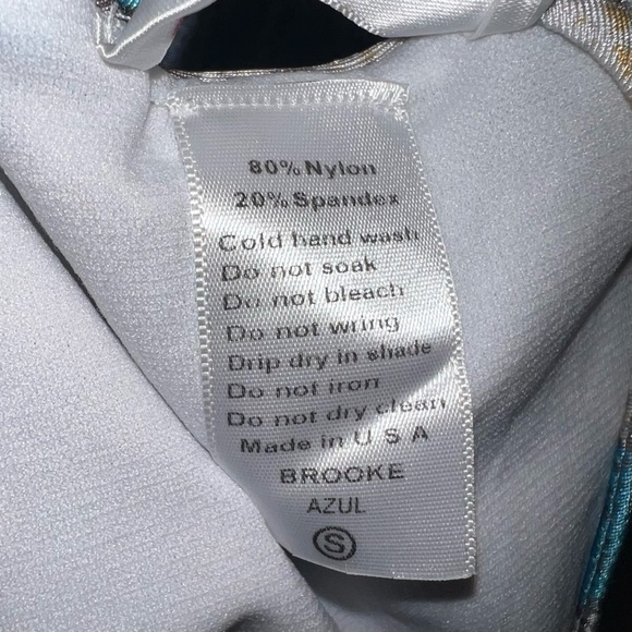 BUDDY LOVE | 🩵 EUC 🩵 Brooke Snakeskin Plunge Halter Swimsuit in Azul | Small - Picture 7 of 11